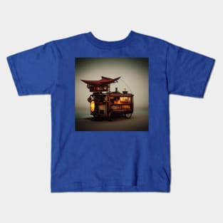 Steampunk Tokyo Ramen Cart Kids T-Shirt